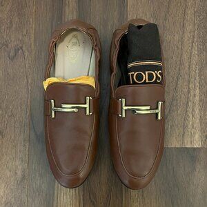 Tod's Double T Leather Loafers